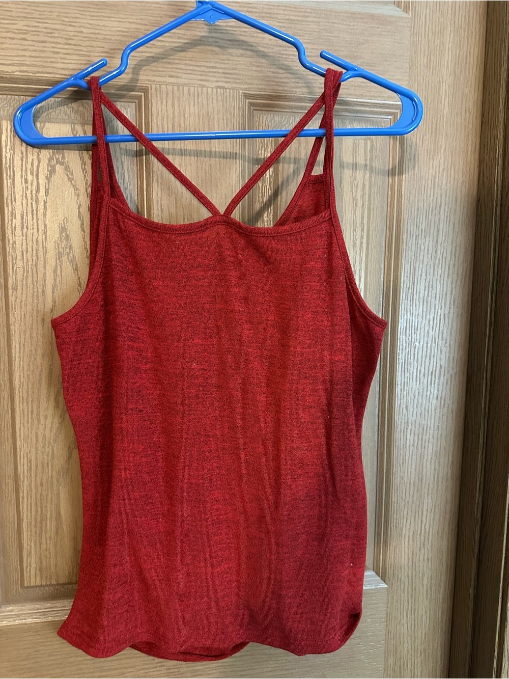 SHEIN Red Double-Strap Camisole